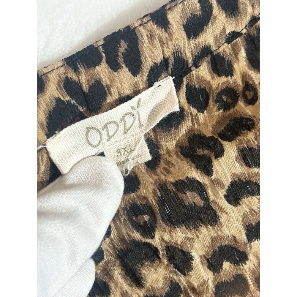 ODDY Women 3XL‎ Top Blouse Long Sleeve Animal Embroidered Peasant Boho Lagenlook - Picture 5 of 13